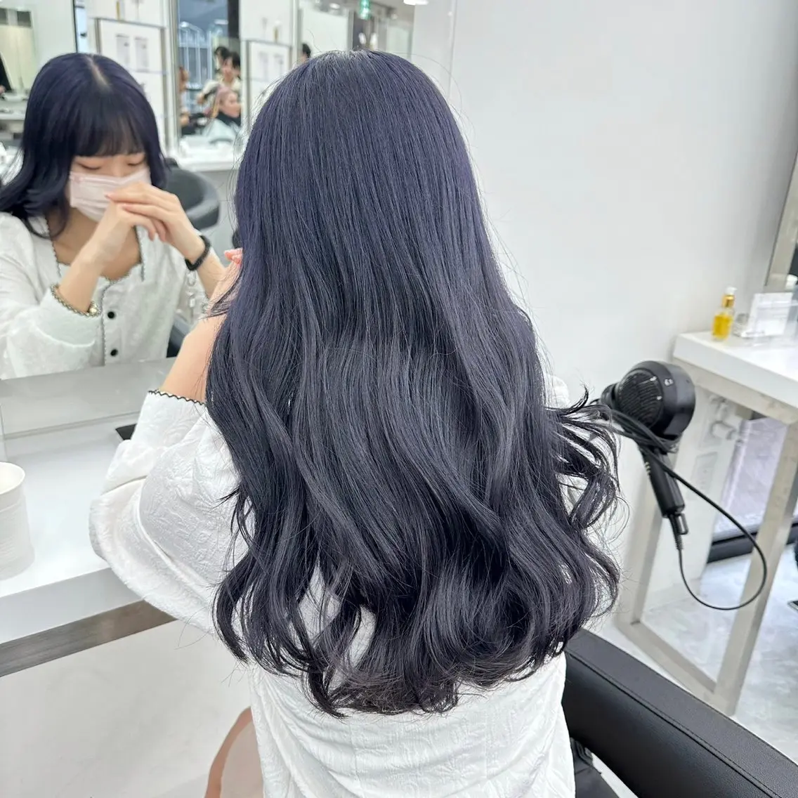 セミロング カラー ヘアアレンジ ヘアカラー トリートメント ヘッドスパ ヘアセット 🕯️公式 渋谷DANCE🕯️のヘアスタイル