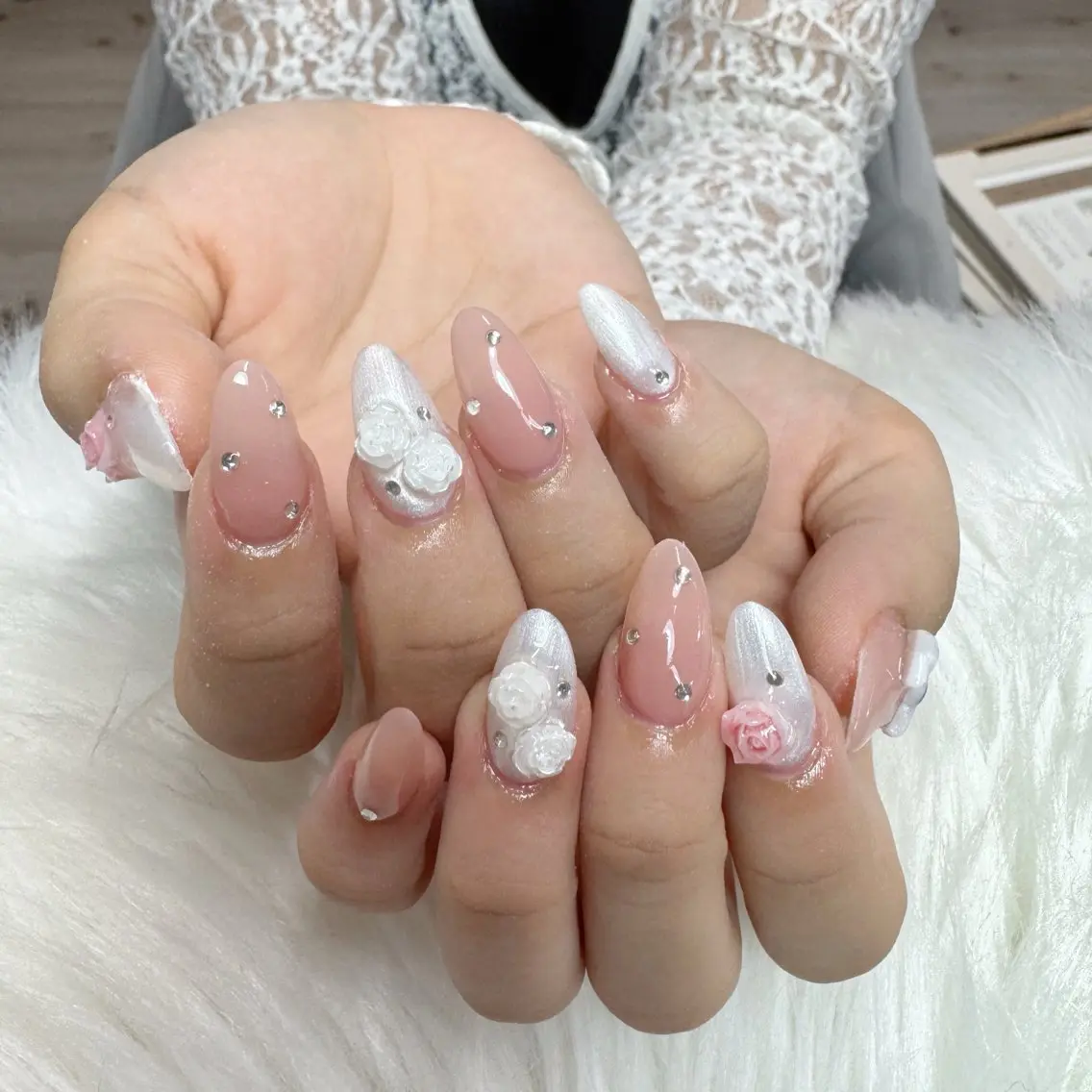 ネイル ハンドネイル 🎀nana🫧 ワンホンネイル🎀のネイルデザイン