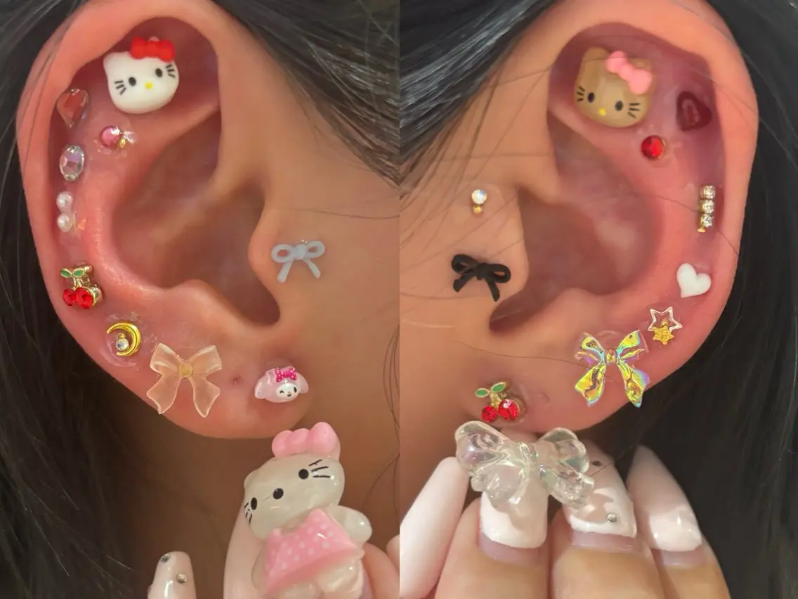 《大人気》耳つぼジュエリー👂💎20粒つけ放題(現金支払いのみ)の写真
