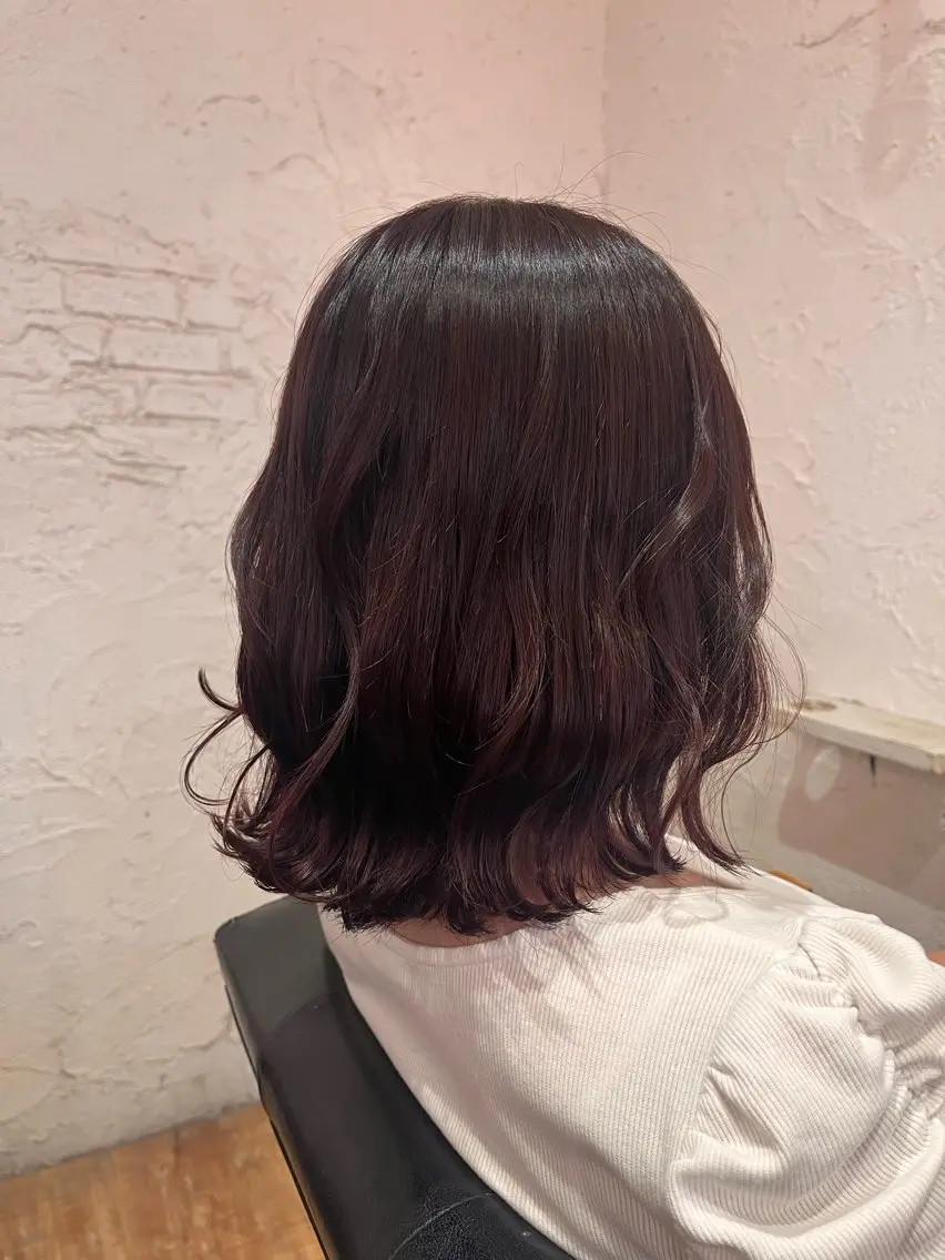 カラー ブラウンカラー ピンクカラー ヘアカラー 佐竹 渚のヘアスタイル