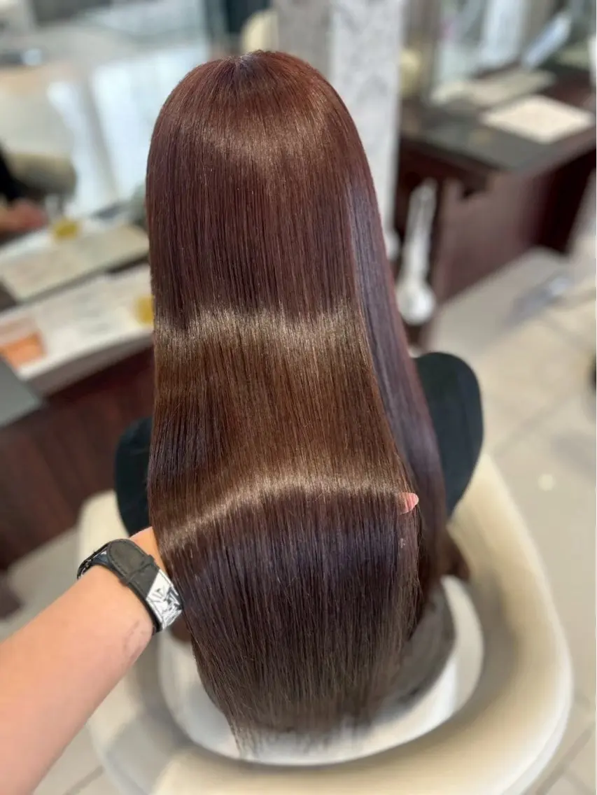 カラー ミルクティー×透明感 カラー  SANAのヘアスタイル