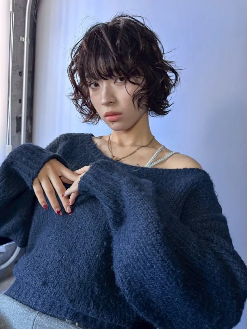 ショート パーマ ボブ 🎀トレンドヘア🎀 MIKUのヘアスタイル