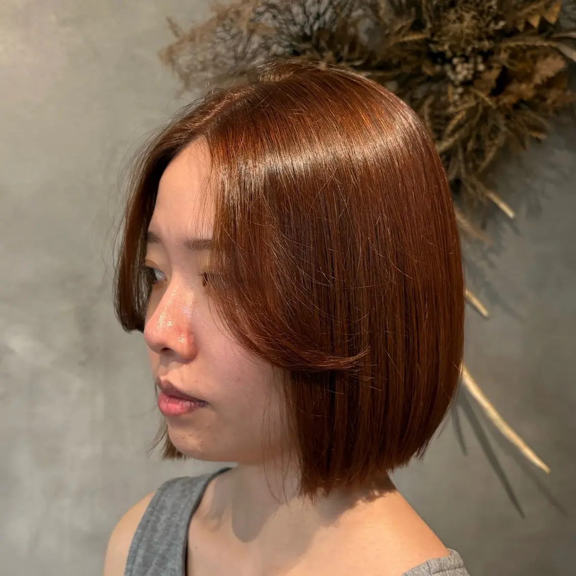 ショート カラー ブラウンカラー ボブ カット ヘアカラー 🌸艶カラー/似合わ せカット/サクラ🌸のヘアスタイル
