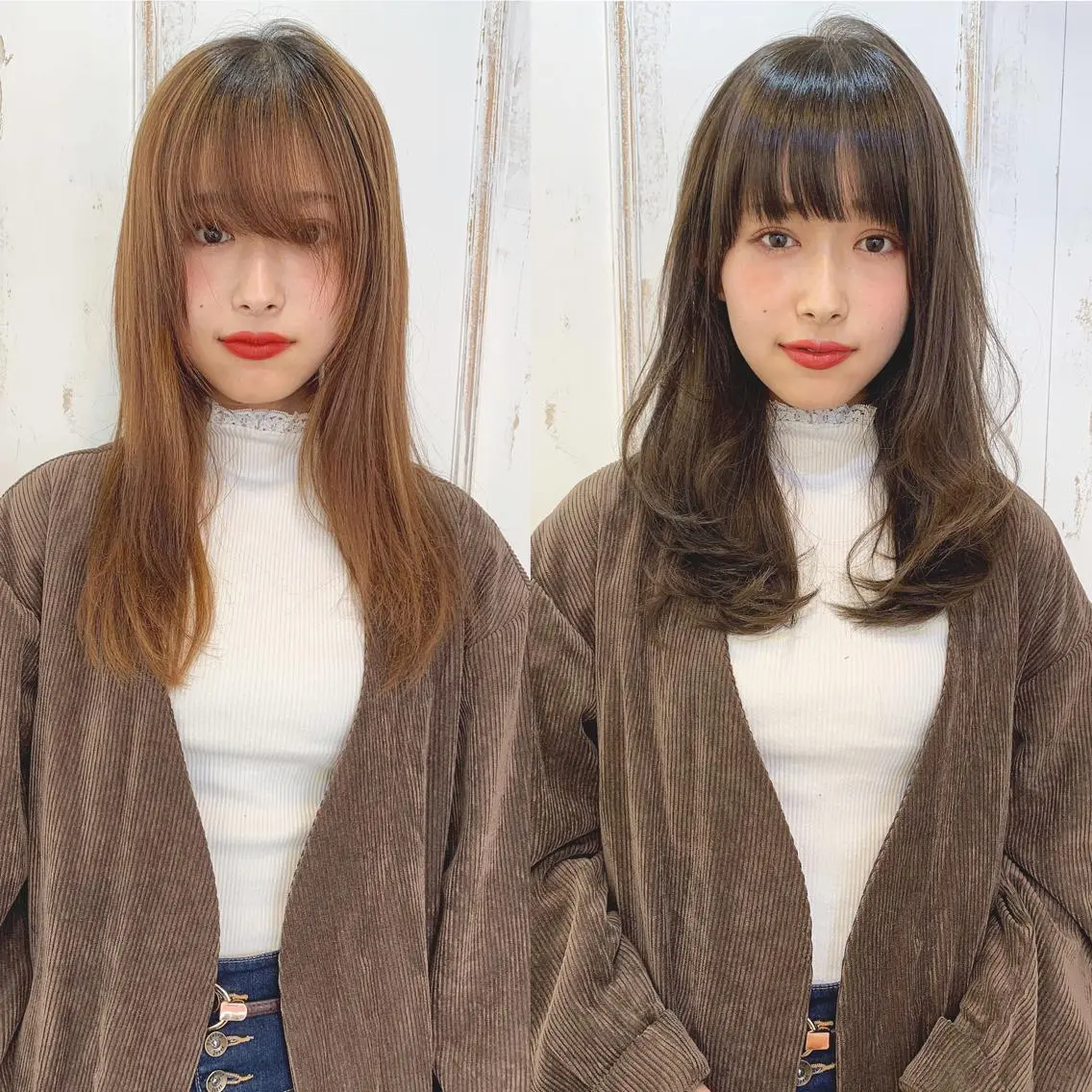 セミロング カラー パーマ カット EARTH調布店 miyuのヘアスタイル