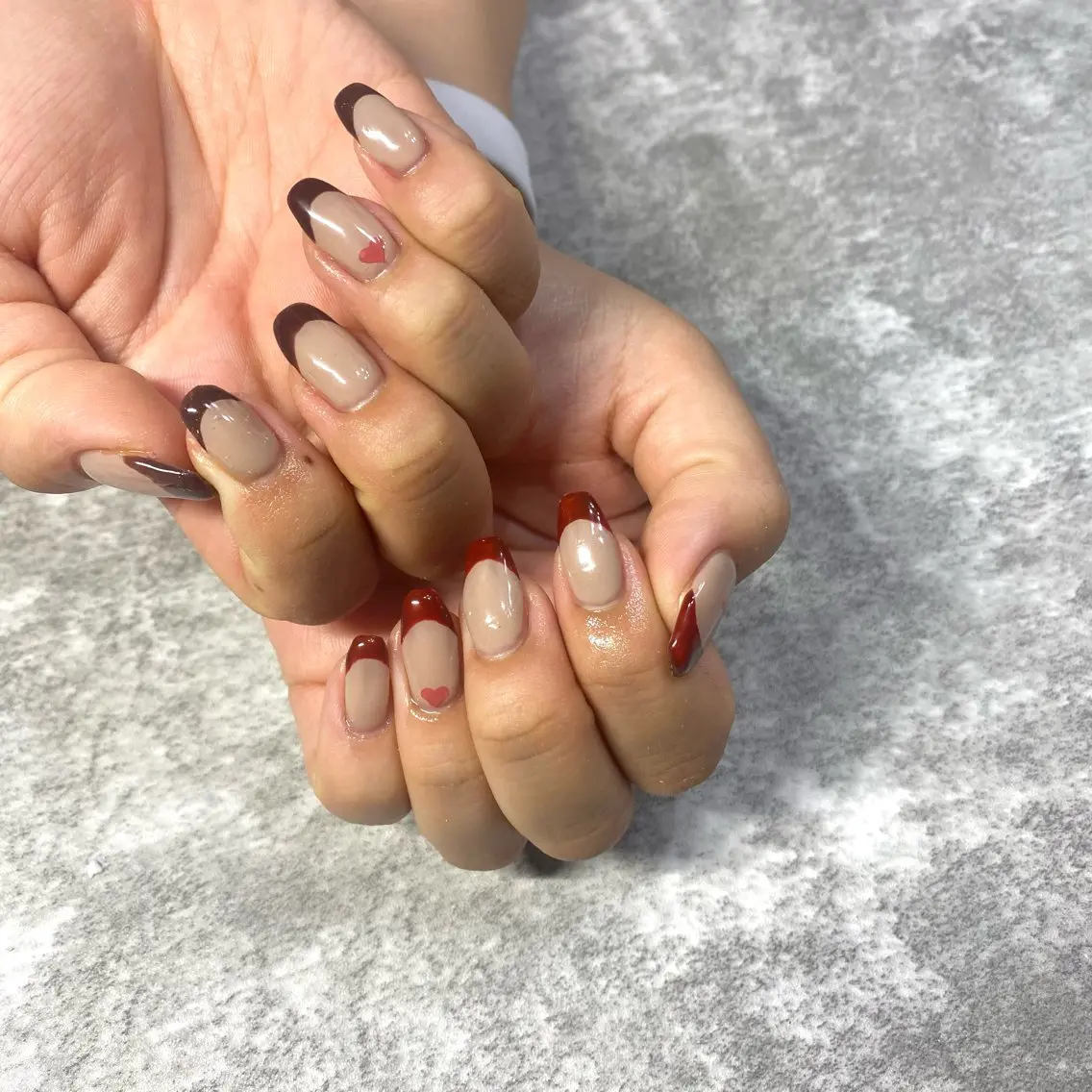 ネイル バレンタイン ハンドネイル ★Rinail... .のネイルデザイン