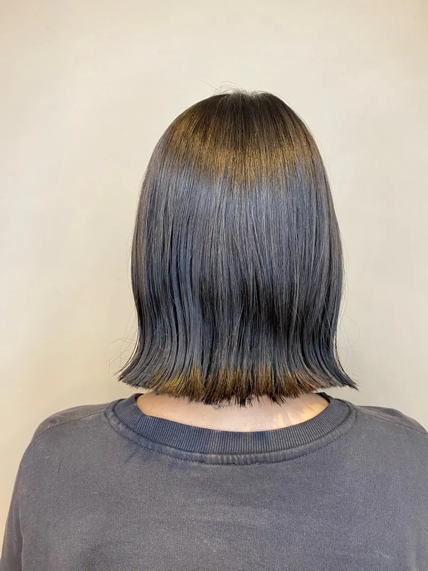 ショート カラー カット ヘアカラー トリートメント オーガニックカラー/ 髪質改善/暗髪/ボブのヘアスタイル