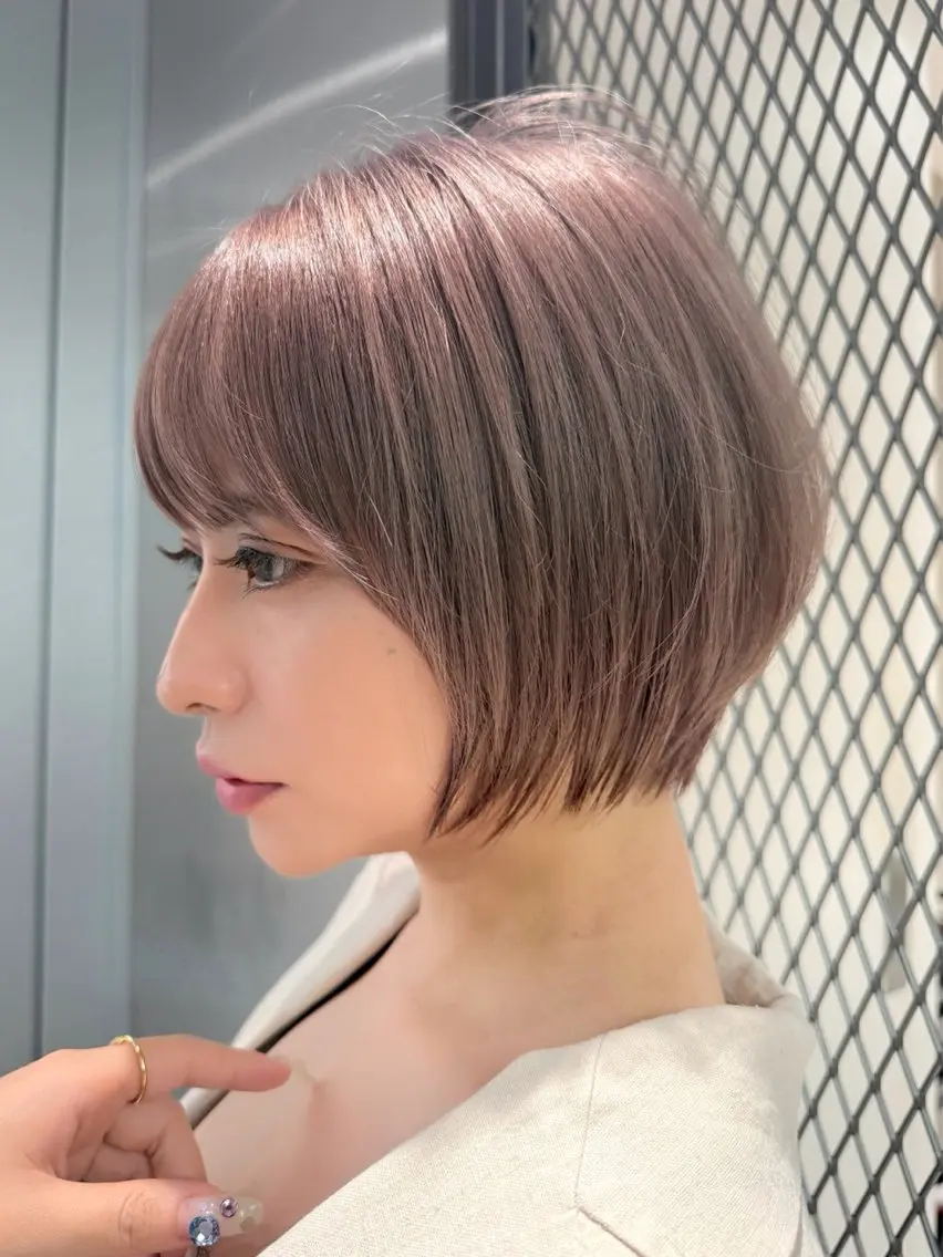 ショート カラー カット ヘアカラー 美髪矯正 レイヤーカット/加納のヘアスタイル