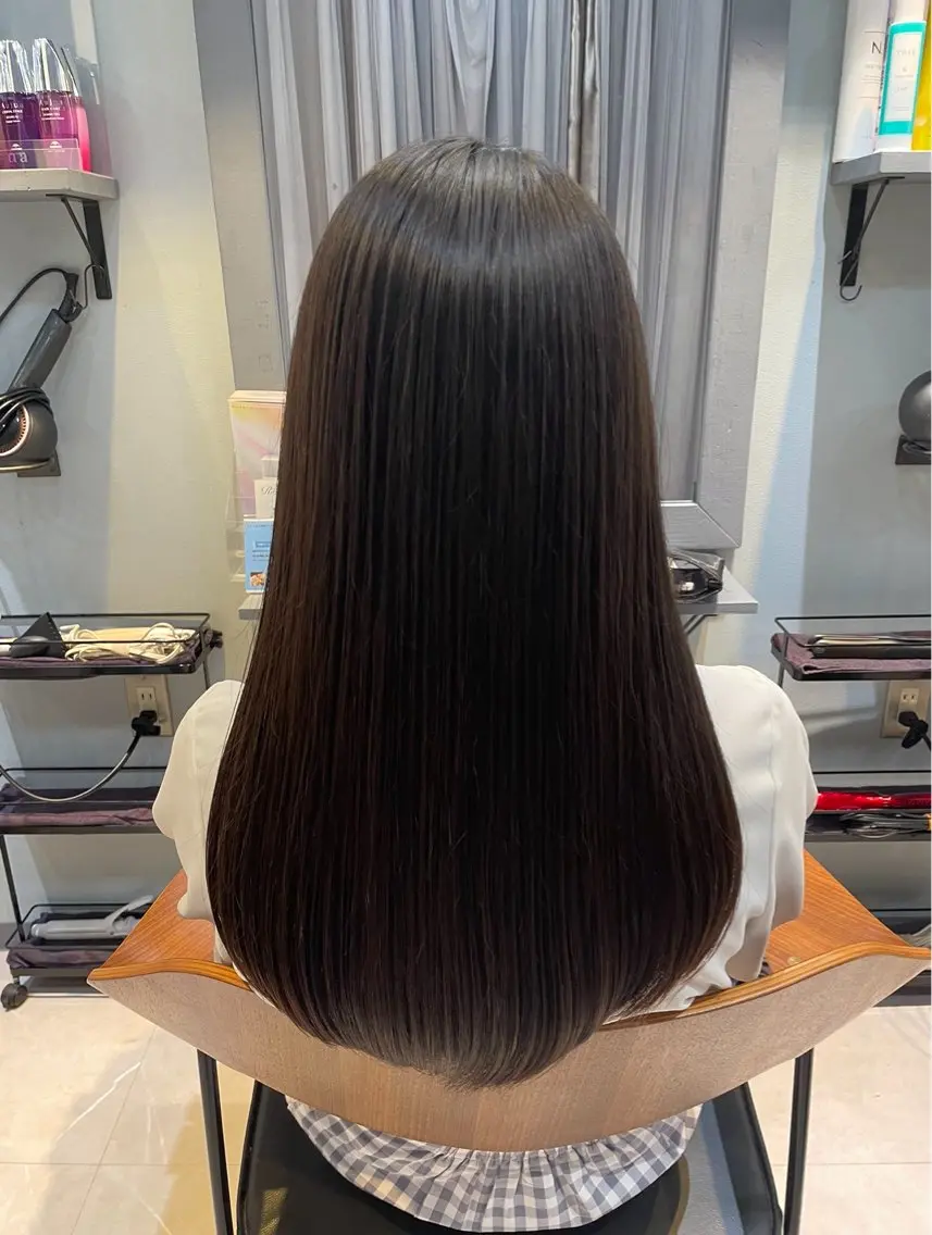 ロング 縮毛矯正 トリートメント 銀座・有楽町 かけるのヘアスタイル