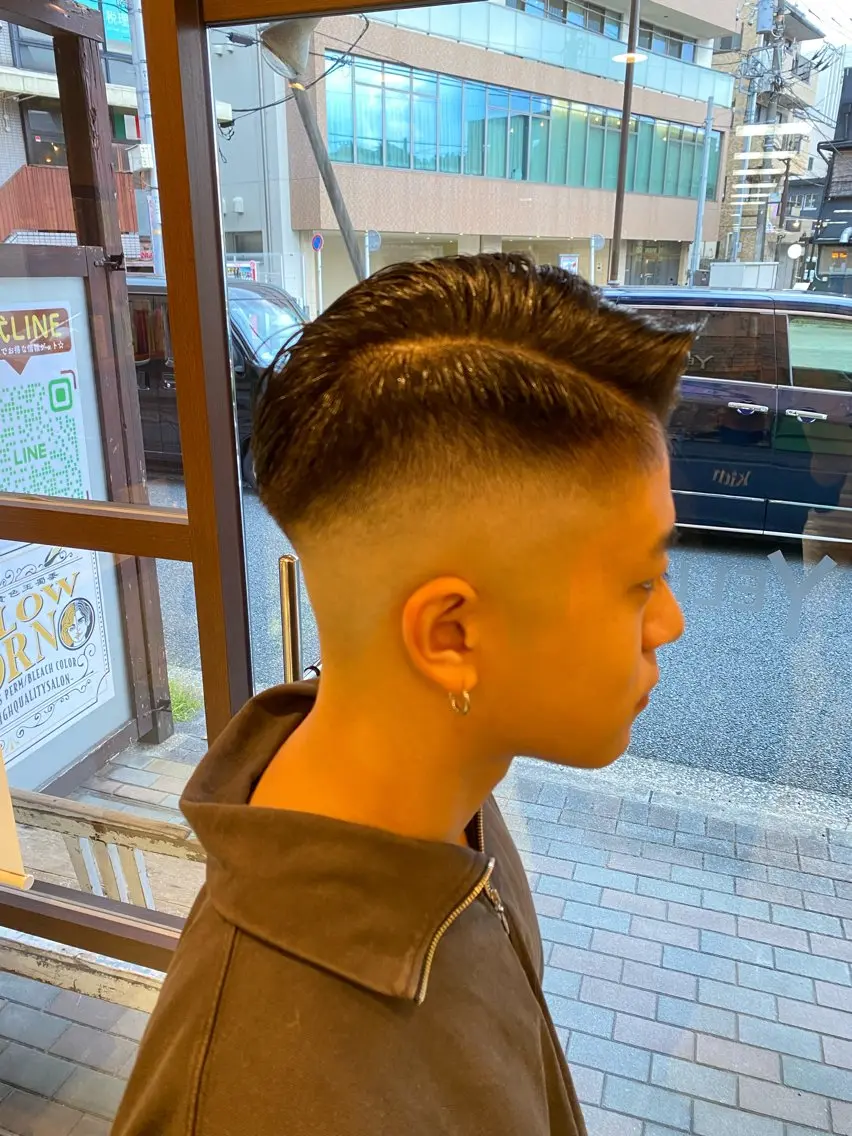 ショート メンズ 曲がる縮毛矯正🌀 篠崎蓮　金沢文庫のヘアスタイル