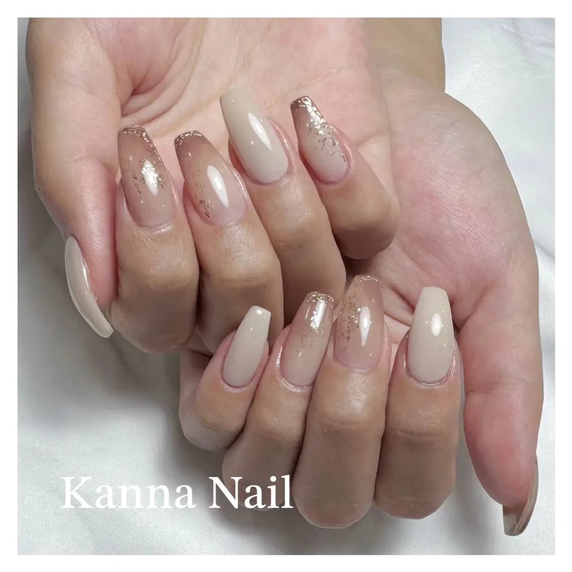 ネイル フットネイル ジェルネイル グラデーション キラキラネイル マグネットネイル Kanna Yuki カンナユキのネイルデザイン