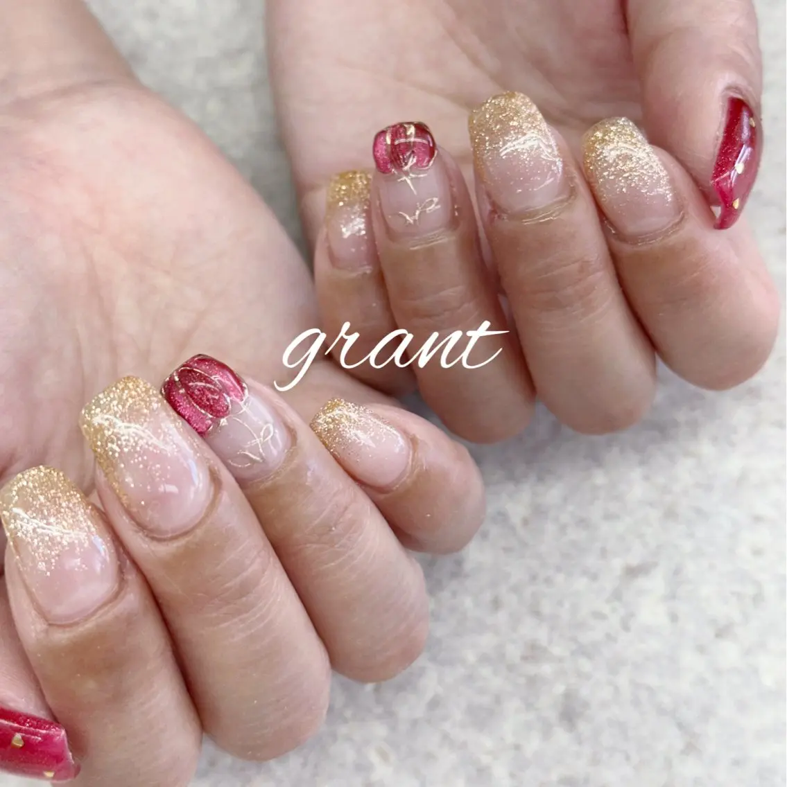 ネイル マグネットネイル ハンドネイル nailsalon grantのネイルデザイン