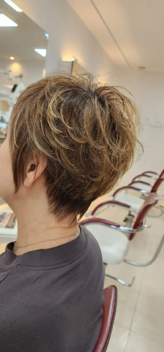 ショート カラー パーマ hairmake Juinのヘアスタイル