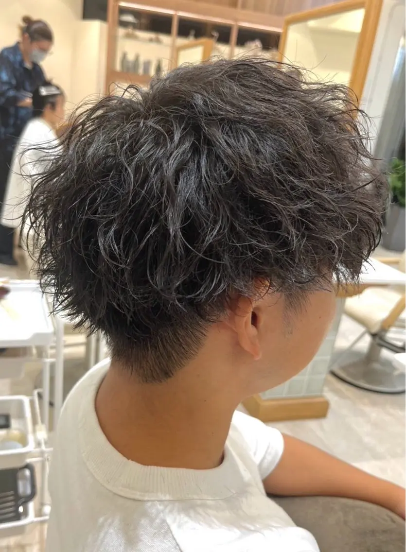 ショート パーマ カット パーマ 大久保 琳冬のヘアスタイル