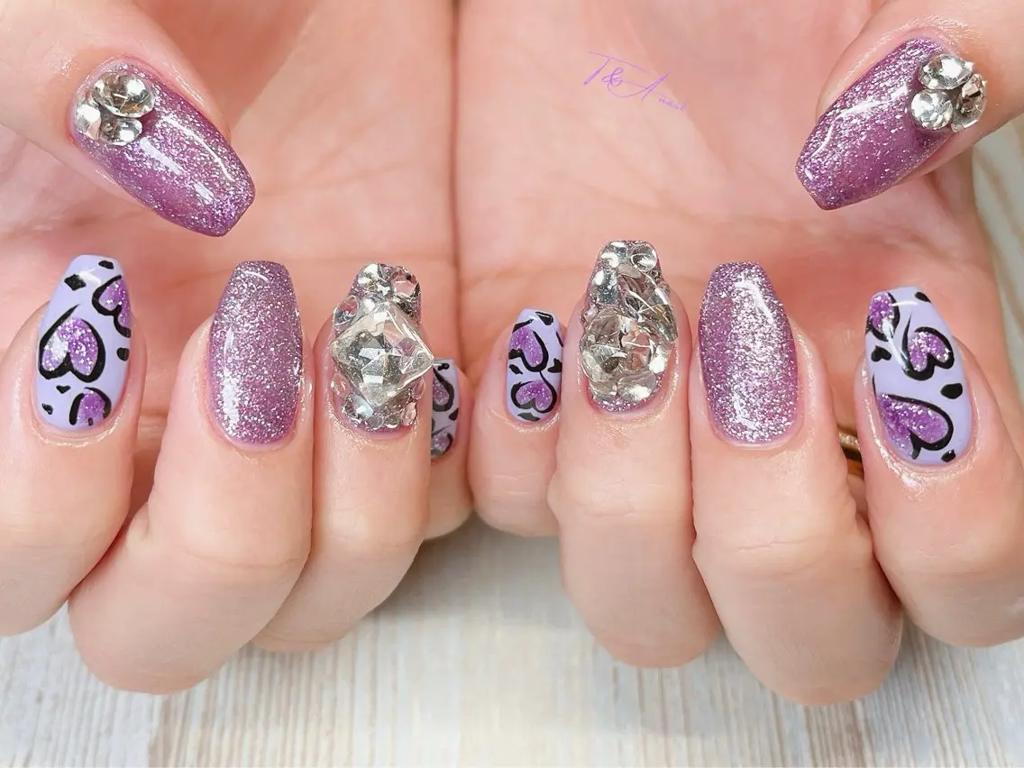 ネイル 長さ出し ジェルネイル スカルプネイル T&A nailのネイルデザイン