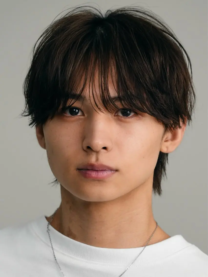 ショート メンズ メンズウルフカット 小顔カット ウルフカット カット 江藤 竜広のヘアスタイル