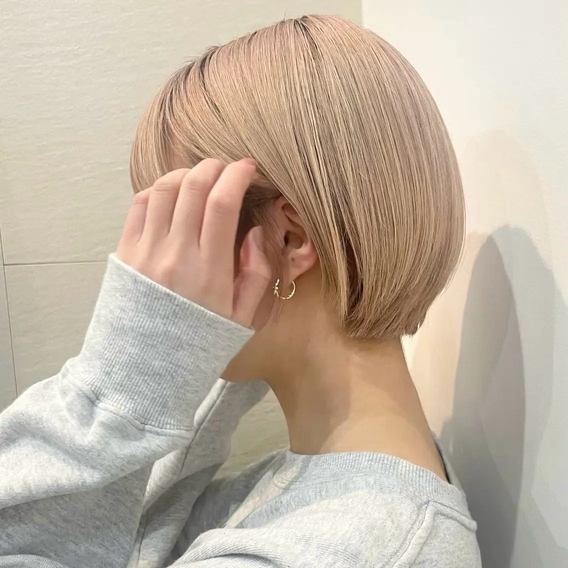 ショート カラー ショートボブ ボブ 似合わせカット ショートヘア 顔まわり🥨レイヤー /透明感/水口舞奈のヘアスタイル