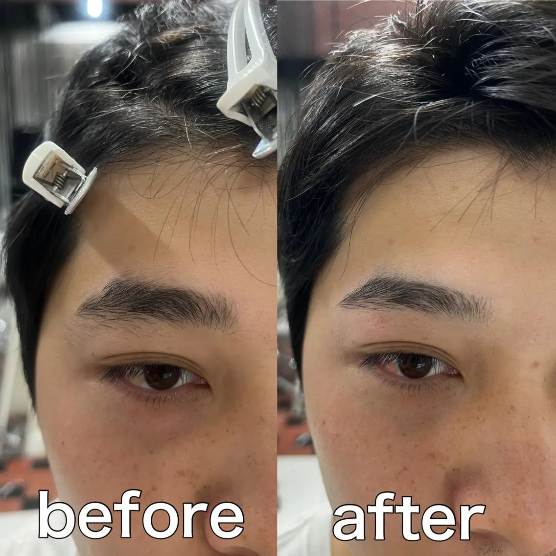 アイブロウ 眉毛ワックス脱毛 メンズ＆髪質改善縮毛 矯正【平山🔥拓哉】のヘアスタイル