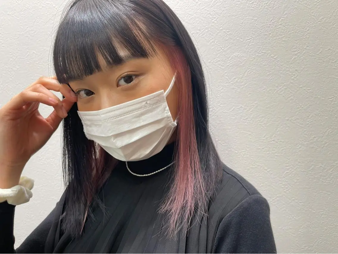 ミディアム 水田 希のヘアスタイル
