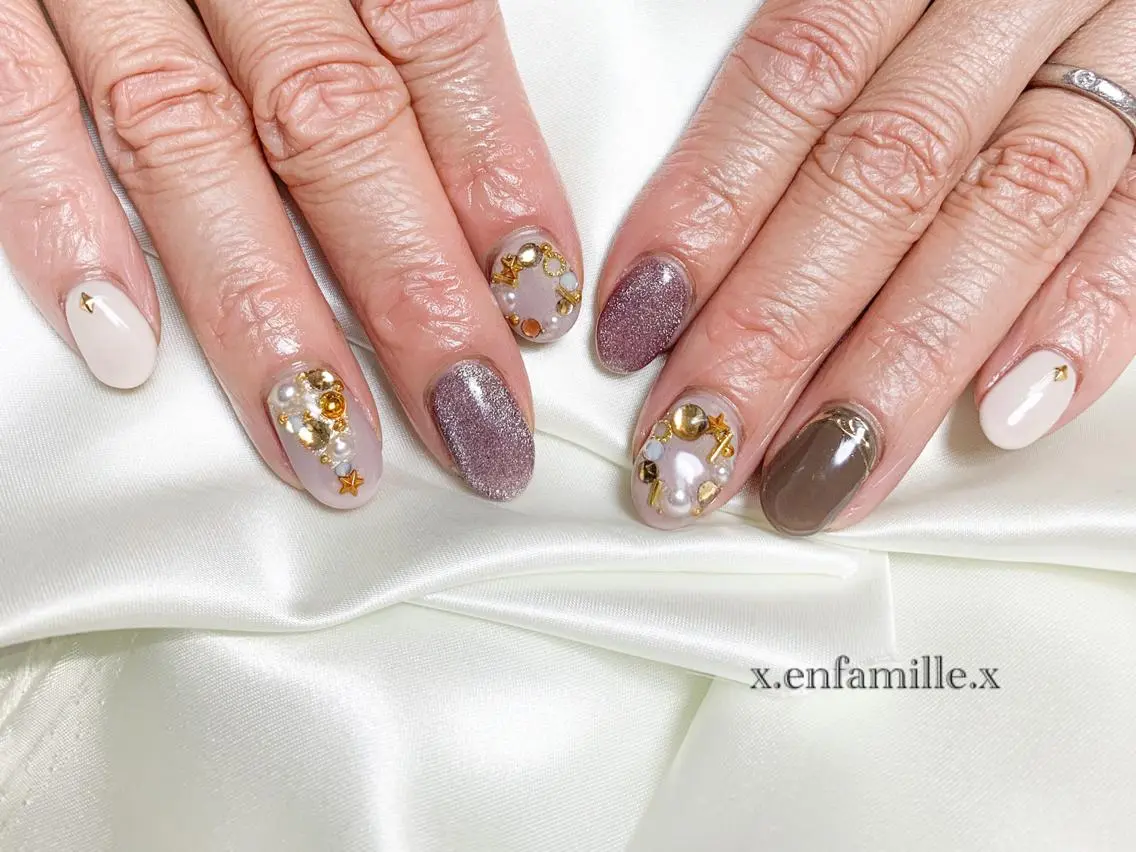 ネイル ハンドネイル nail salon en familleのネイルデザイン