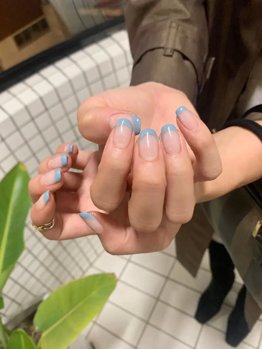 ✴︎ フレンチネイル ✴︎ 【オフなし】の写真