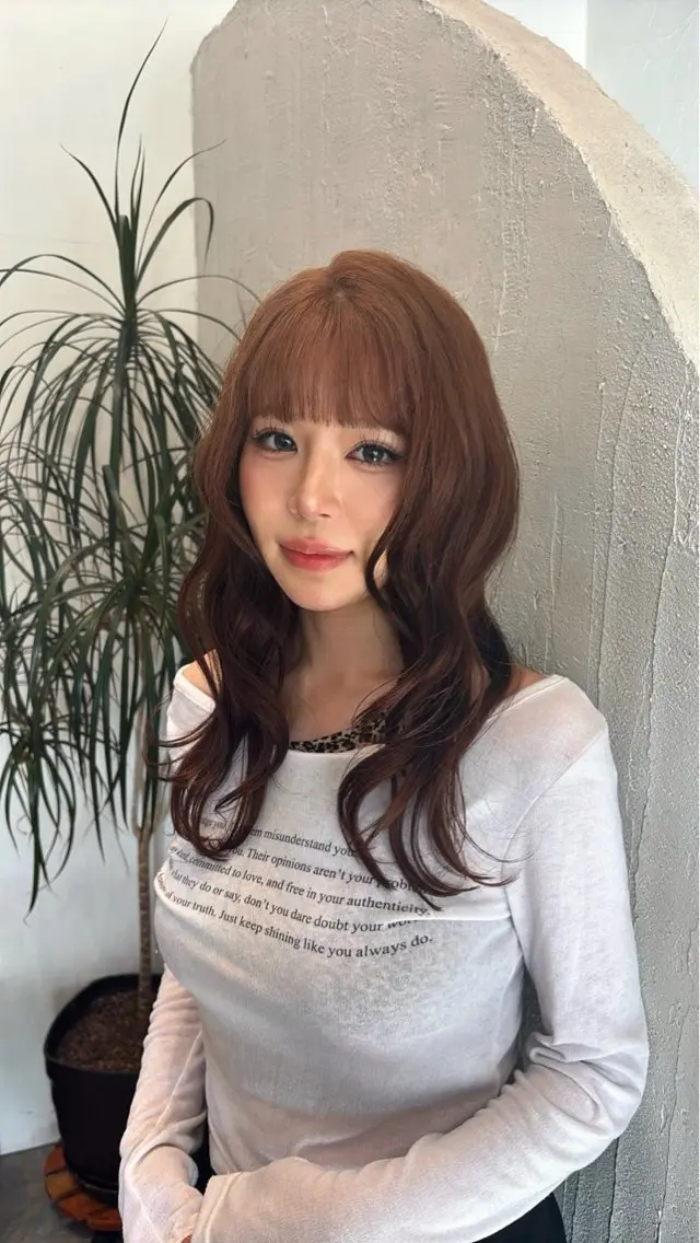 セミロング カット ヘアカラー トリートメント TAP /金沢市 瀧川優羽 ໒꒱· ﾟのヘアスタイル