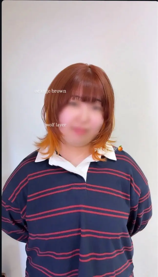 ミディアム カラー インナーカラー レイヤーカット ウルフカット ウルフレイヤー ヘアカラー 坂本奈都美/Jr.s 🎀のヘアスタイル