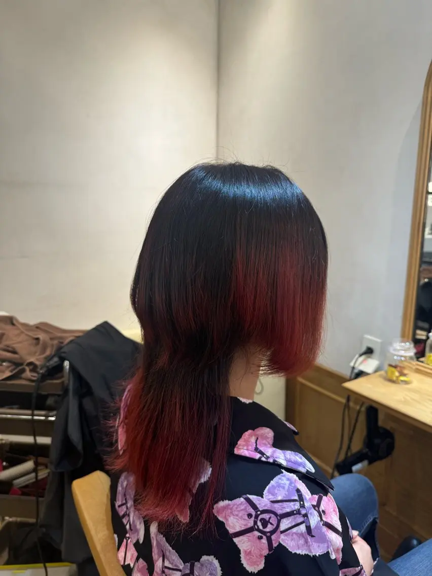 カラー ヘアカラー 透明感カラー💜 モテ髪 空陽💙のヘアスタイル
