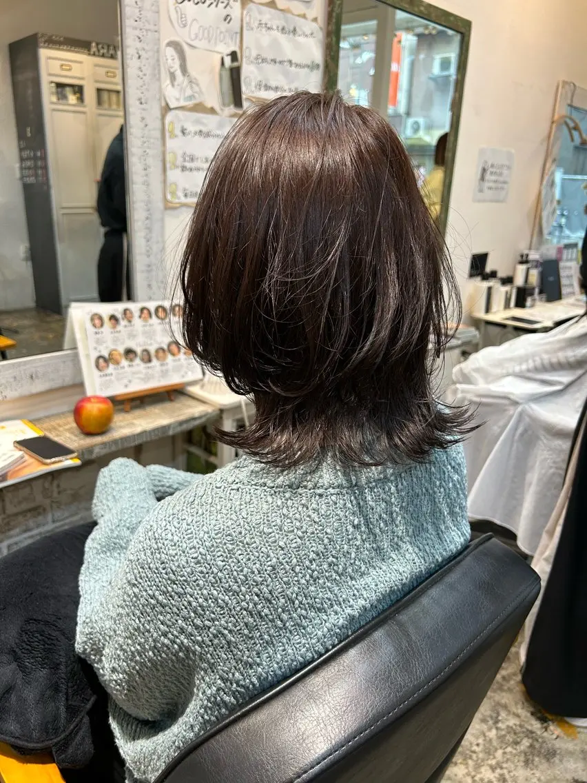 カット＋白髪リタッチカラーの写真