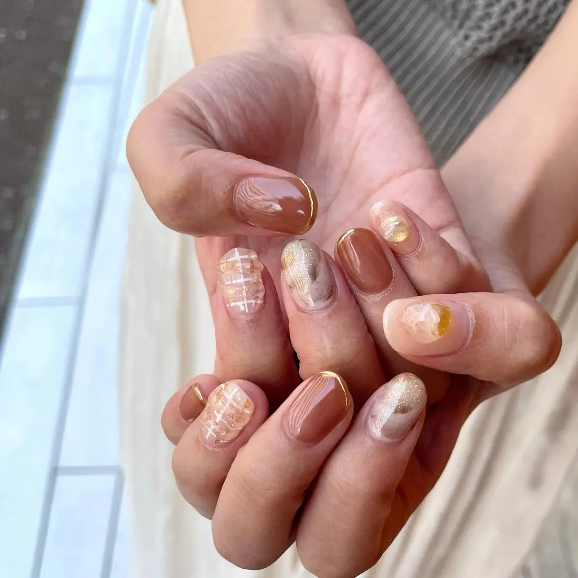 ネイル ハンドネイル 新井 ひなののネイルデザイン