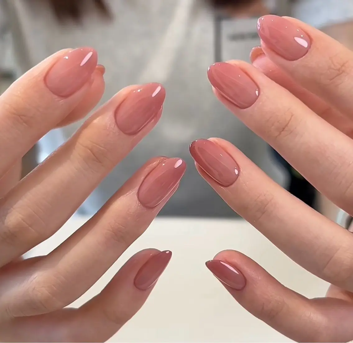 ネイル べっ甲ネイル チークネイル 成人式 長さ出し フラッシュネイル ハンドネイル ハンドケア For you. Nail Salonのネイルデザイン