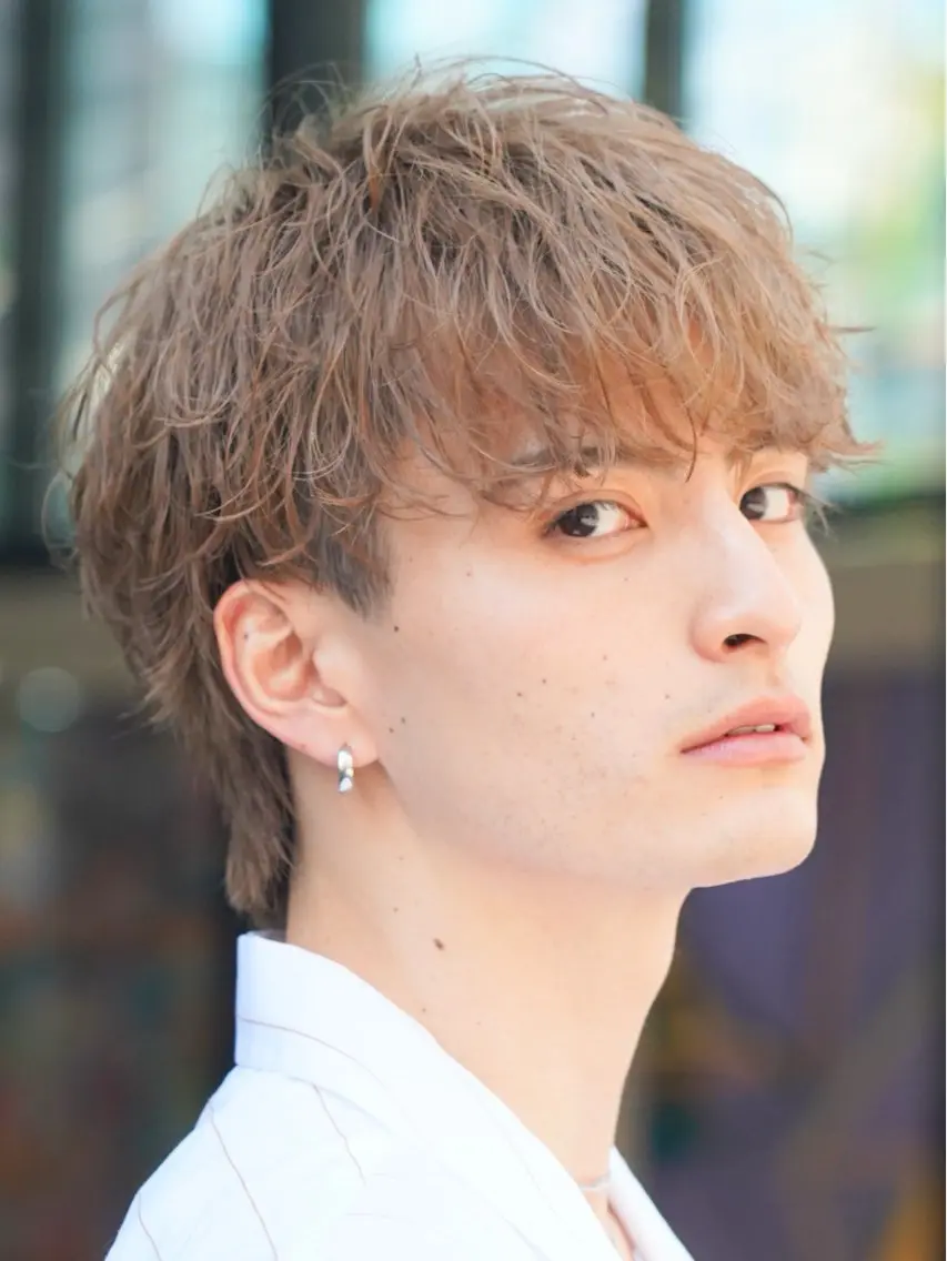 ショート パーマ メンズ カット パーマ fifth/メンズ/ シャドウパーマ/星七のヘアスタイル