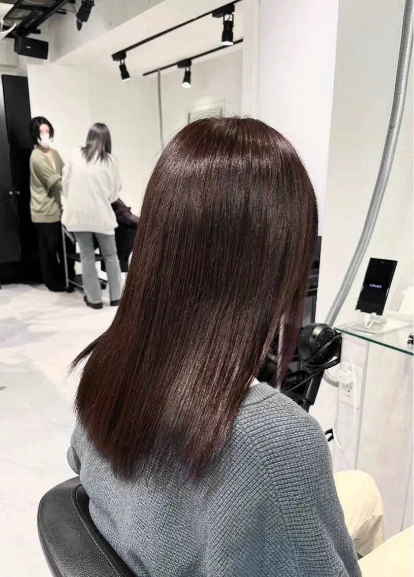 セミロング カラー 髪質改善 トリートメント 🐺韓国風メンズ特化 あさひ🐺のヘアスタイル