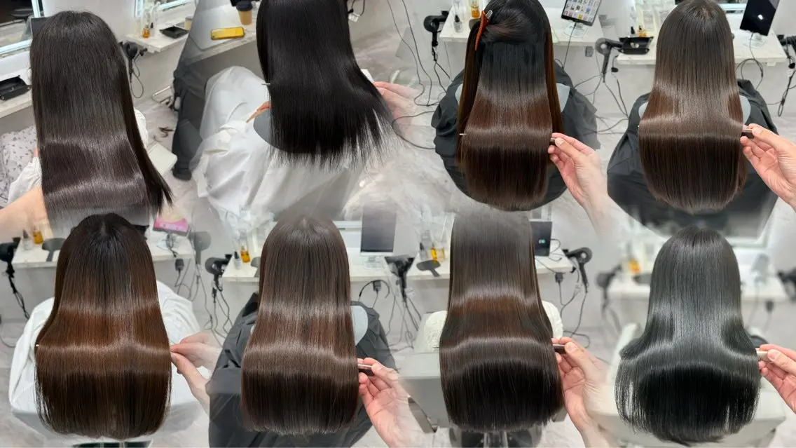 ロング 縮毛矯正 縮毛矯正セミナー講師 ヨコモリユウキのヘアスタイル