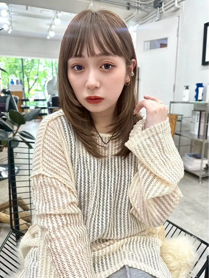 ミディアム mizuki /カットモデル募集のヘアスタイル