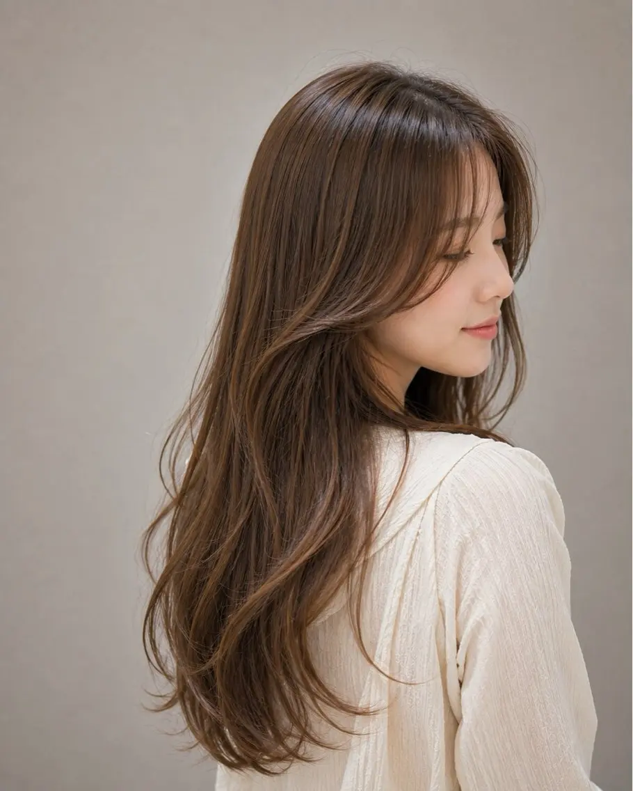 ロング カラー カット ヘアカラー トリートメント 艶髪特化×眠れる極上 シャンプー/中崎町のヘアスタイル
