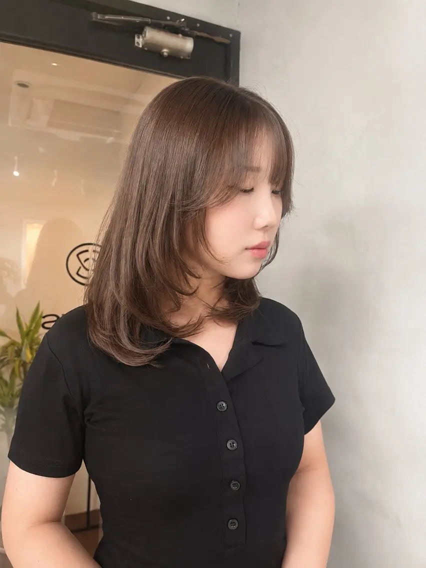 ミディアム カット 中山 柊佑のヘアスタイル