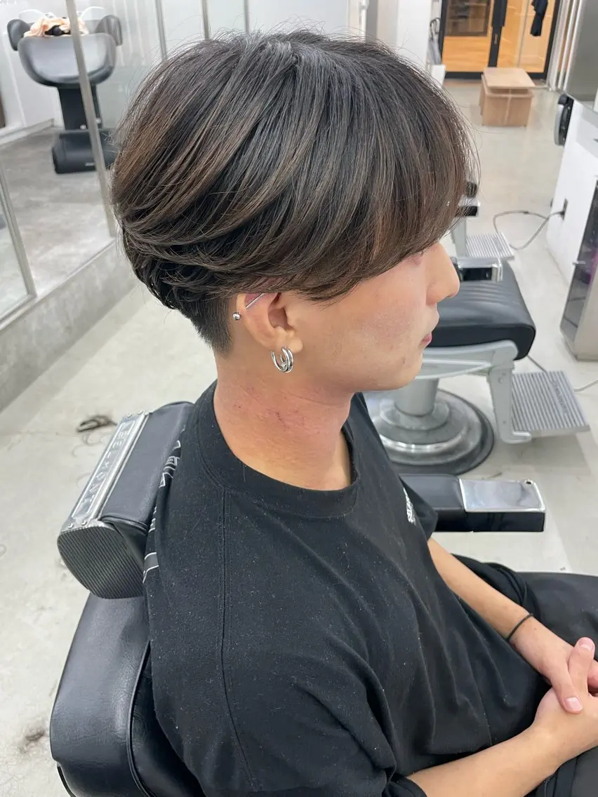 ショート カラー パーマ ヘアアレンジ メンズ カット パーマ トリートメント ヘアセット 亀井隆汰/メンズ専門 パーマ特化美容師のヘアスタイル