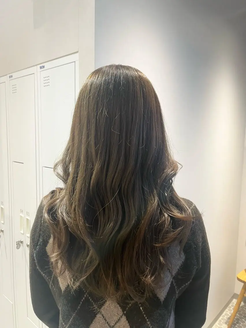 ロング レイヤーカット カット ヘアカラー 大宮レイヤーカット× 透明感カラー　rioのヘアスタイル