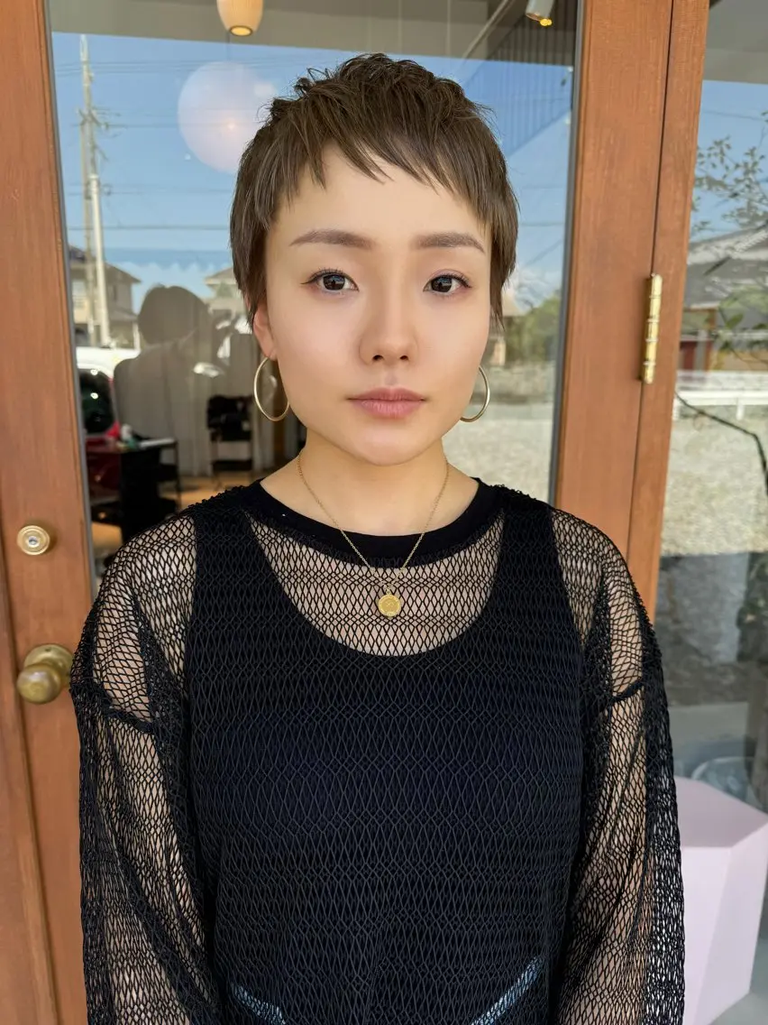 ショート カラー 中嶋勇太/ショート/ カット/三重県松阪市のヘアスタイル