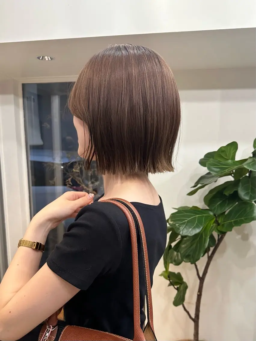 ショート ボブ カット トリートメント REINA☁️透明感 カラー/ぷつっと♡のヘアスタイル