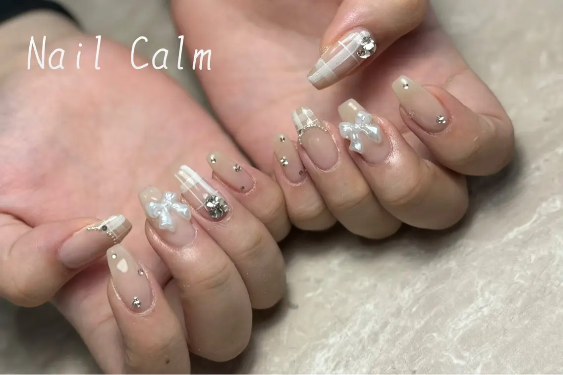 ネイル ワンホンネイル ハンドネイル プライベートサロン Calmのネイルデザイン