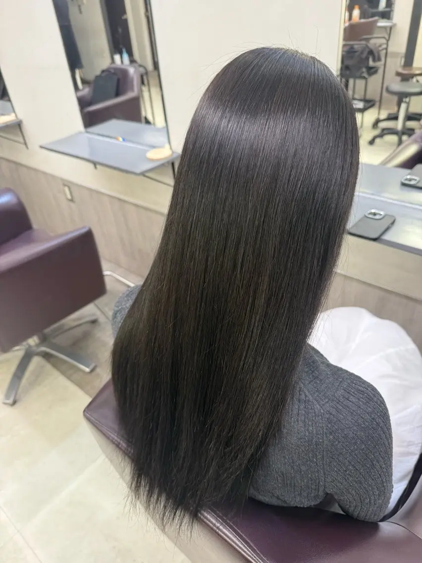 ロング カラー ダブルカラー天神 あつきのヘアスタイル