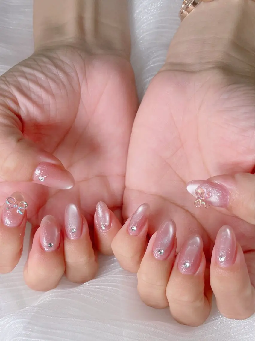 🩷【期間限定】 💕マグネット ✨キラキラ感が可愛いマグネットネイル💅カラーもいろいろご用意しております♡の写真