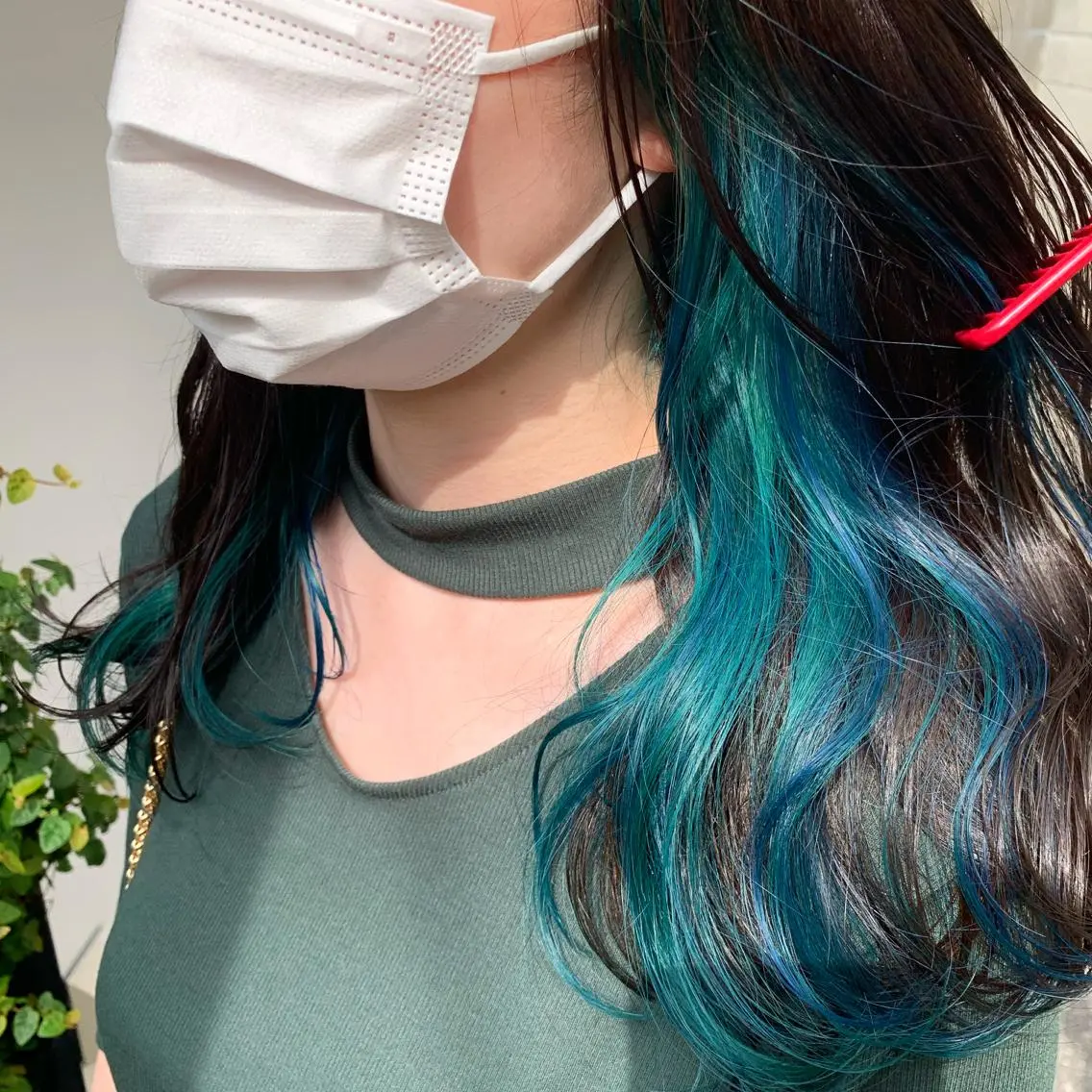 ミディアム カラー スダユーヤ 💫推しカラーウルフのヘアスタイル