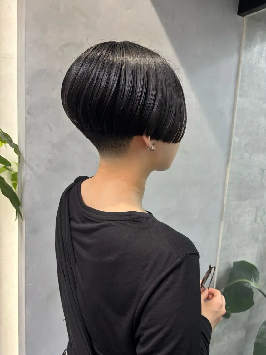 ショート ボブ カット ボブ×レイヤーカット 透明感カラー/Fuuのヘアスタイル