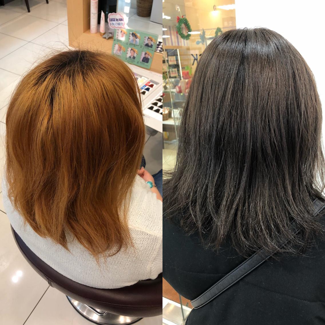 ミディアム 植田 敬太のヘアスタイル