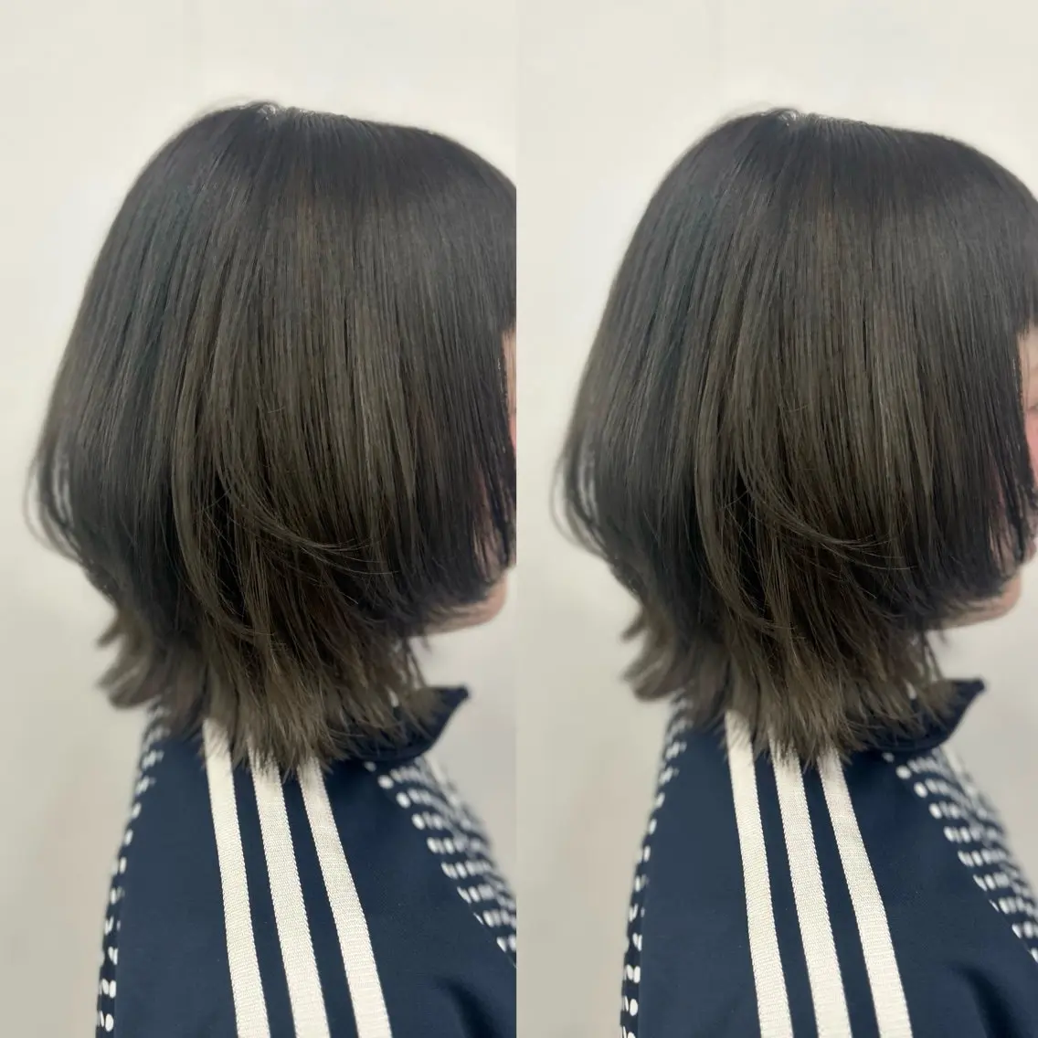 ミディアム カラー カット ヘアカラー ハイトーン🎀 暖色系カラー🎀愛美のヘアスタイル