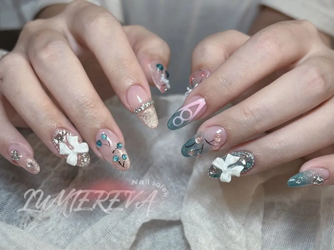 ネイル 韓国ネイル ワンホンネイル ハンドネイル Lumiereva @ネイルモデル募集中のネイルデザイン