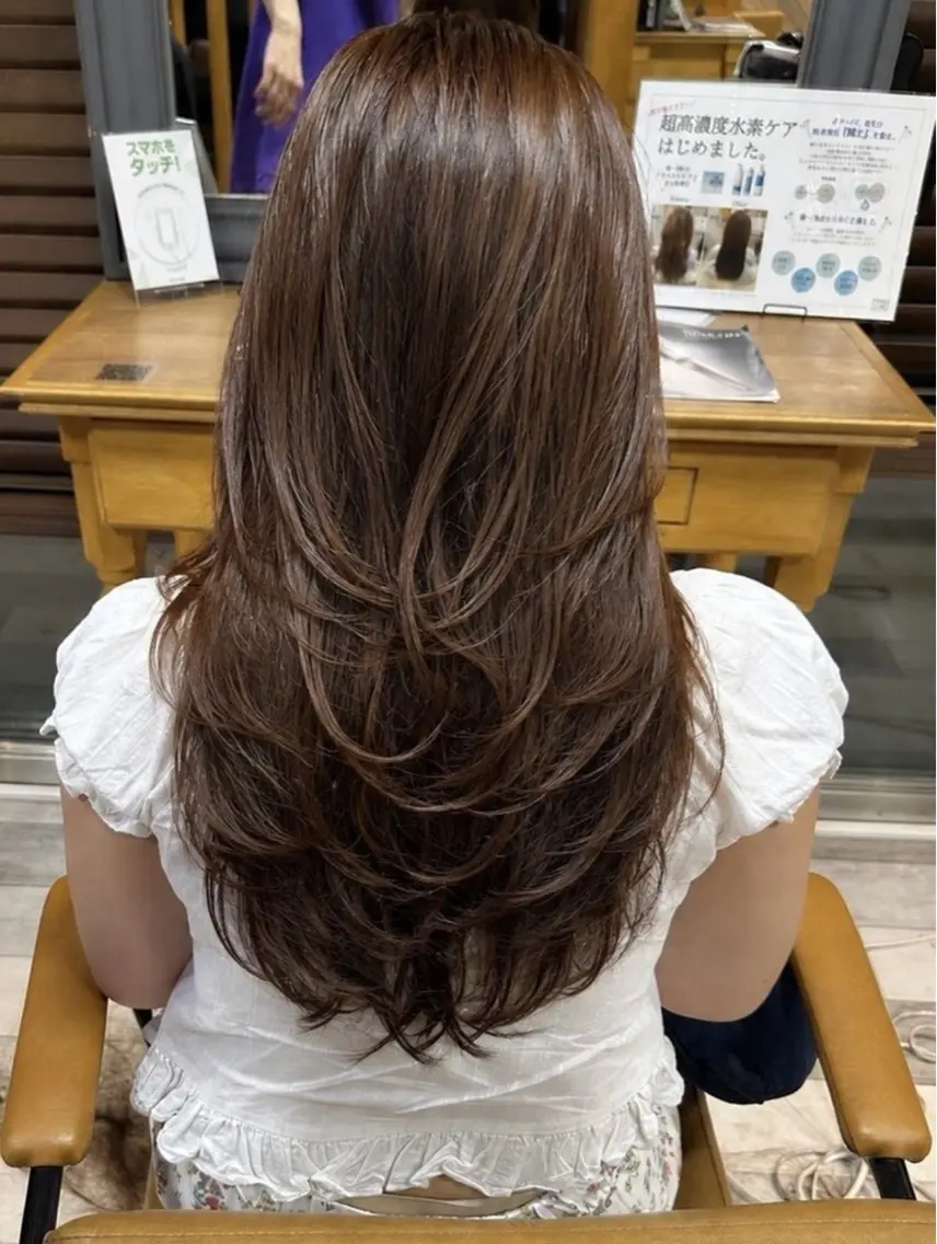 ミディアム レイヤーカット 和田 直也のヘアスタイル