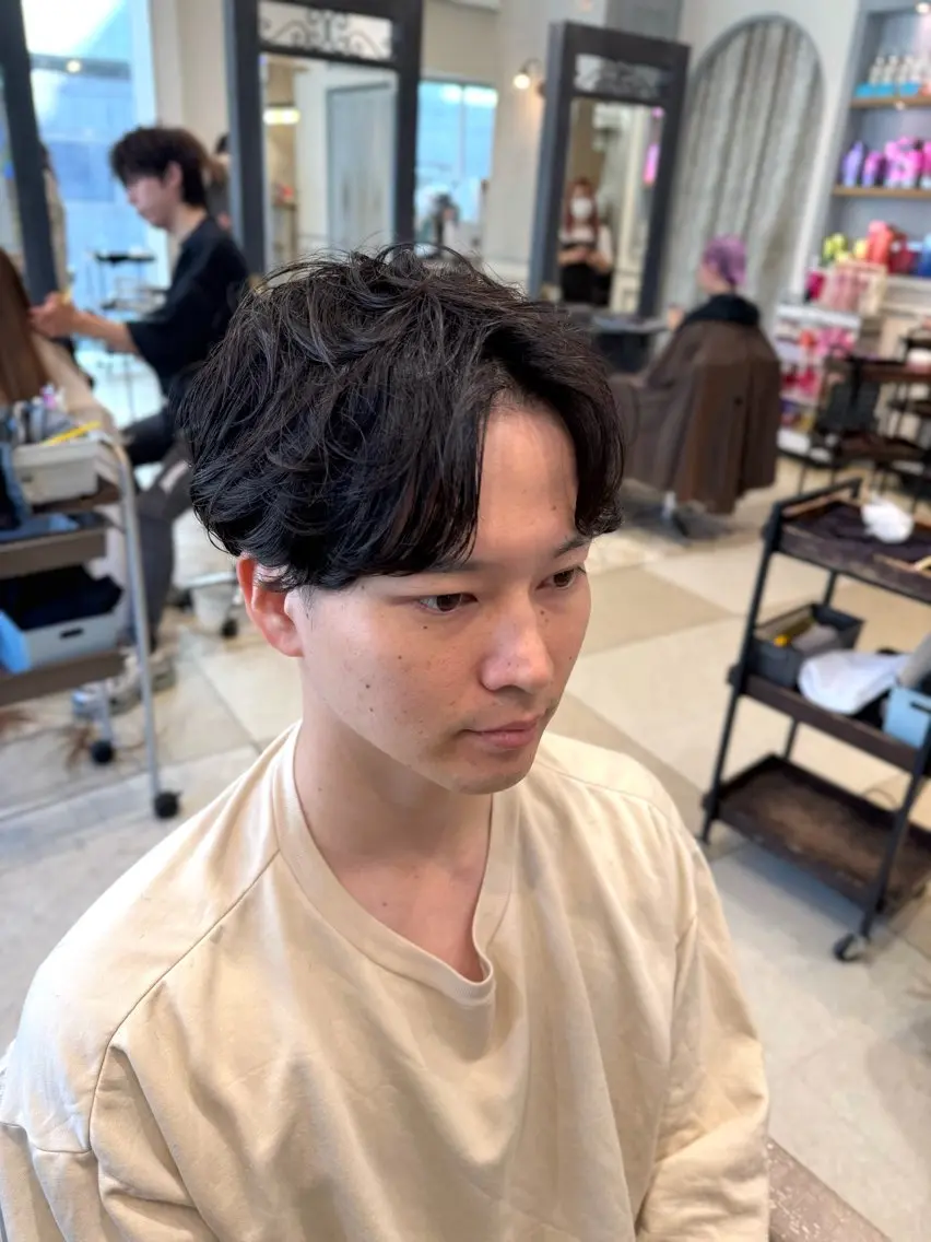 ショート メンズ メンズパーマ ショート/ボブ アンドウ☺︎のヘアスタイル